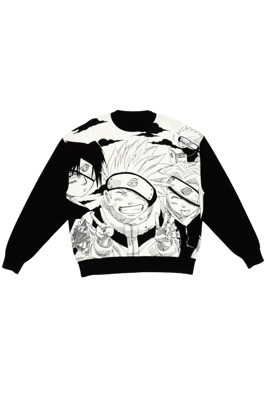 NARUTO Team 7 Knit Sweater - Black/White