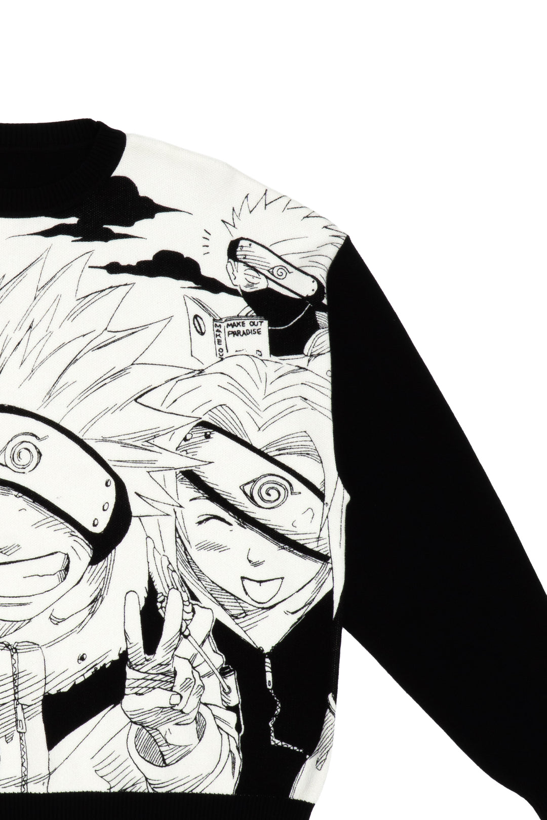 NARUTO Team 7 Knit Sweater - Black/White