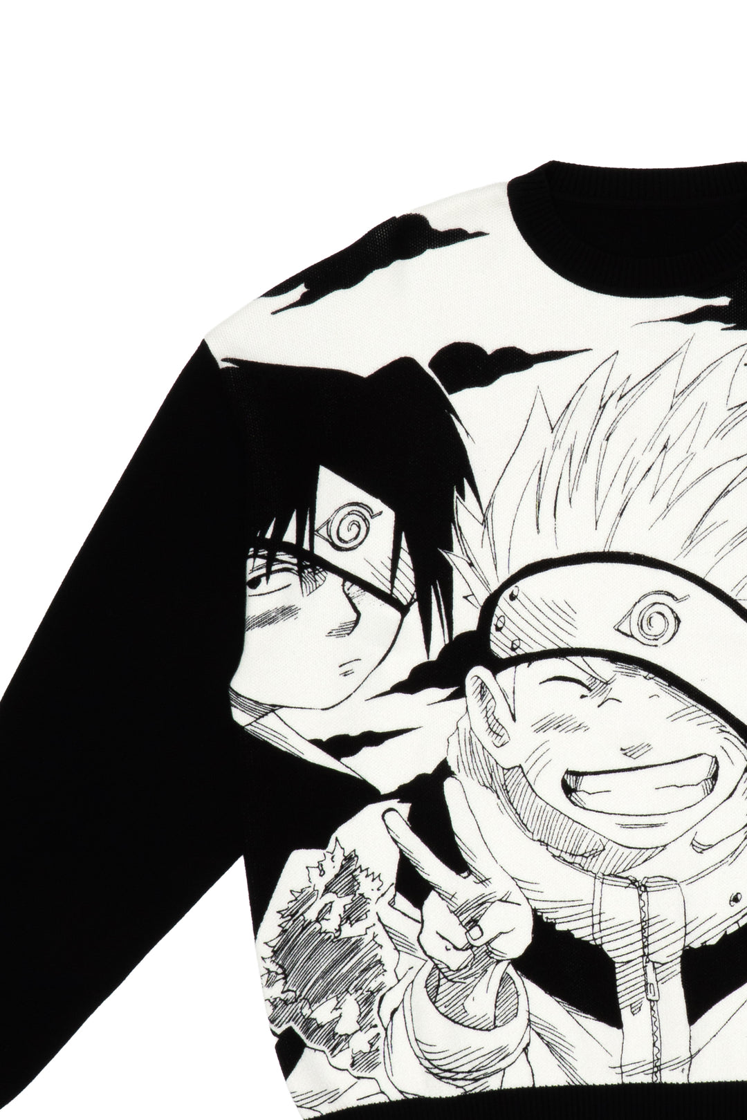 NARUTO Team 7 Knit Sweater - Black/White