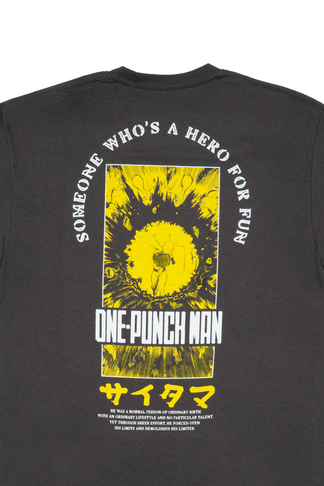 One Punch Man Siatama Poster Tee - Black