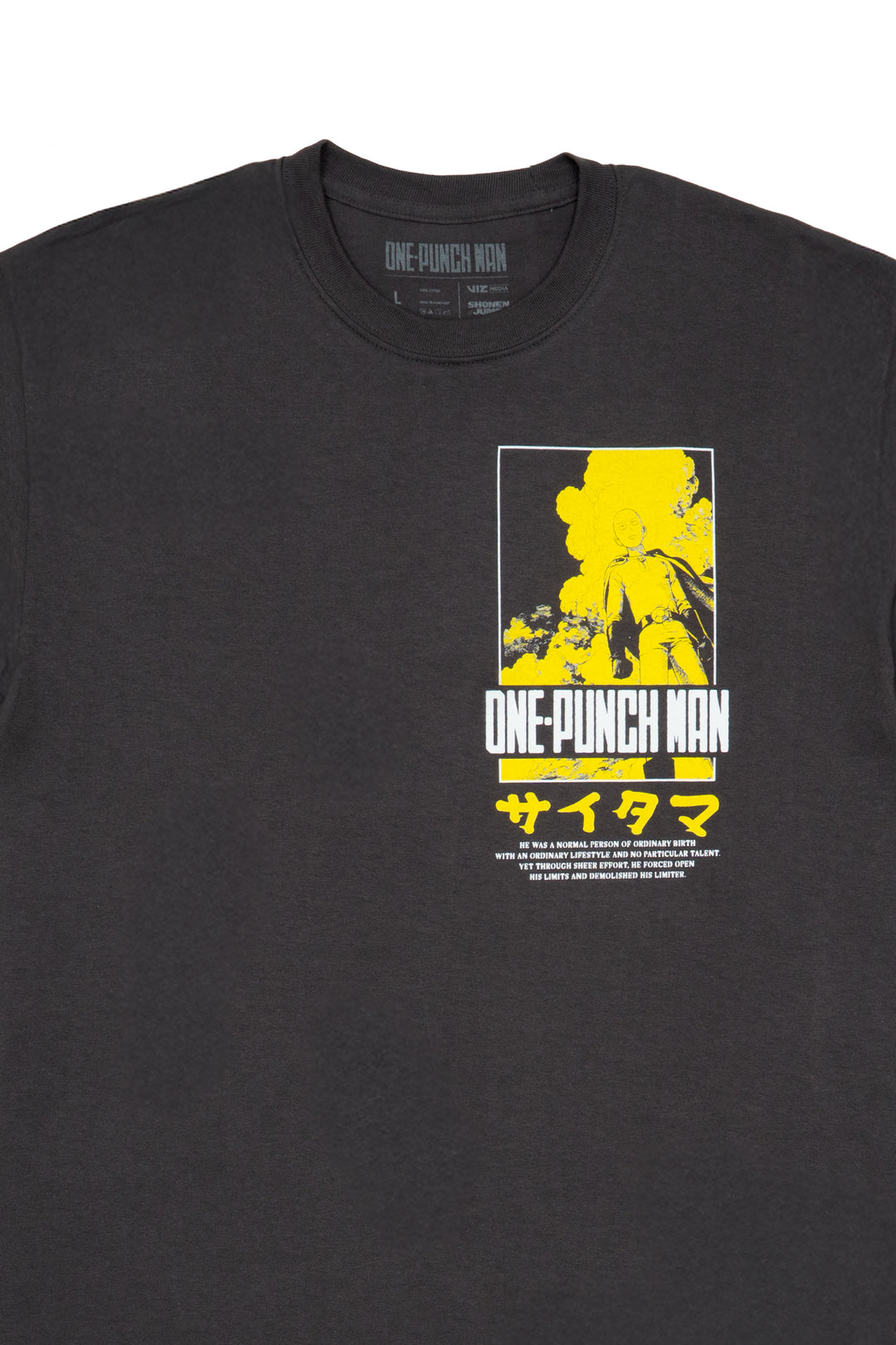 One Punch Man Siatama Poster Tee - Black