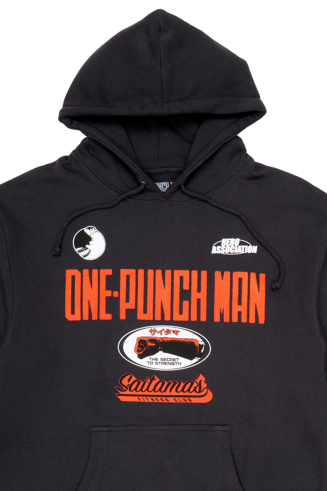 One Punch Man Fitness Club Pullover Hoodie - Asphalt
