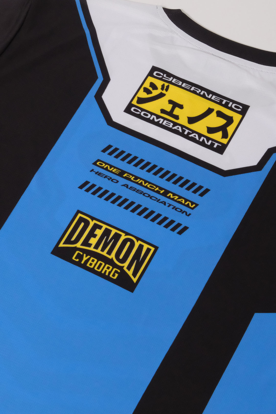 One Punch Man Genos Athletic Top - Black / Blue