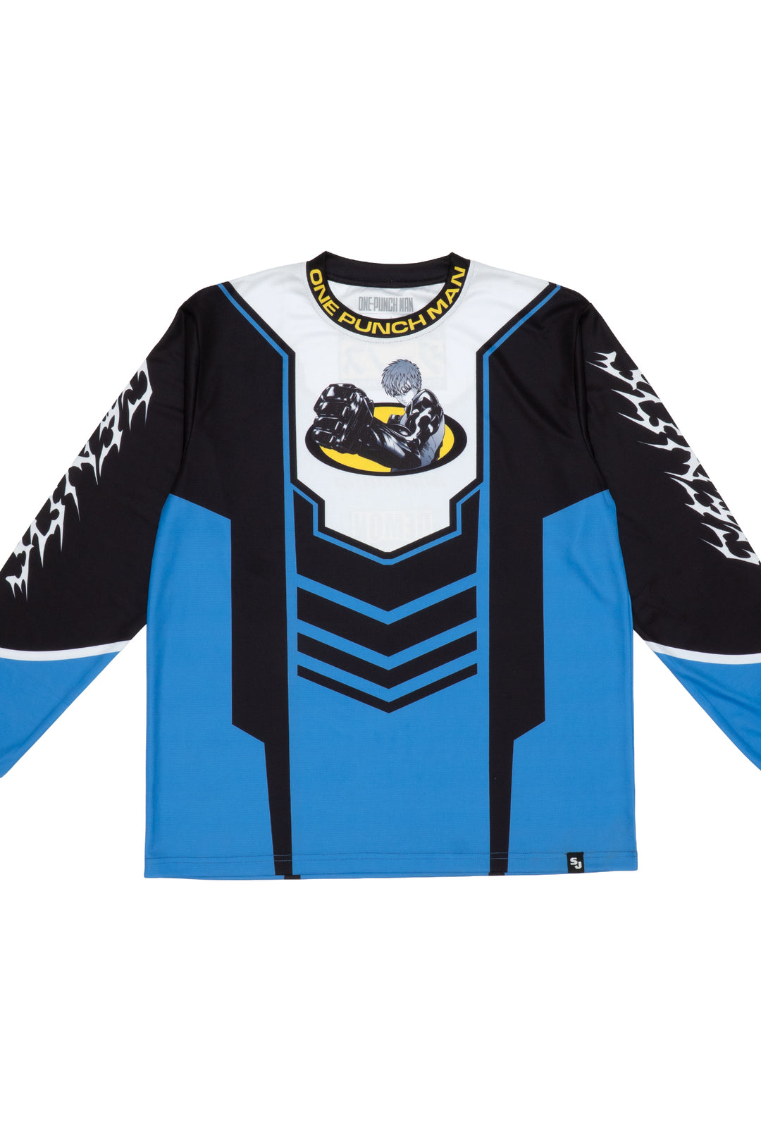 One Punch Man Genos Athletic Top - Black / Blue
