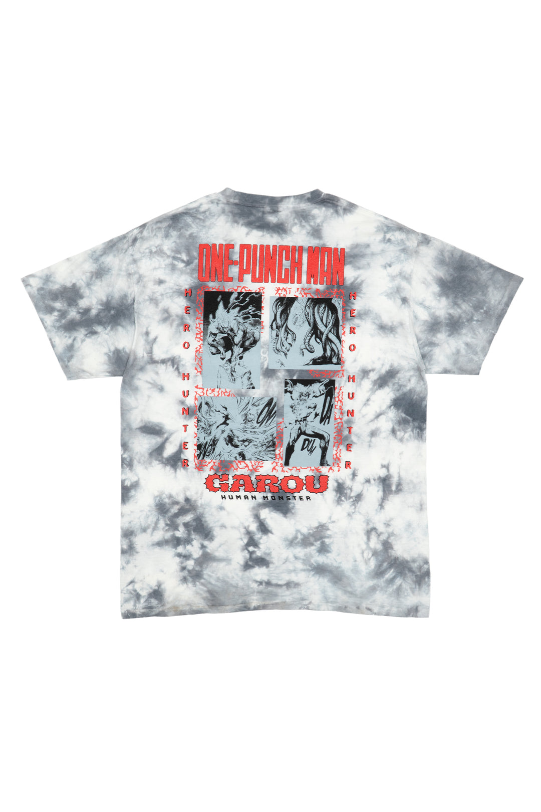 One Punch Man Garou Hunting Tee - Grey Crystal Wash