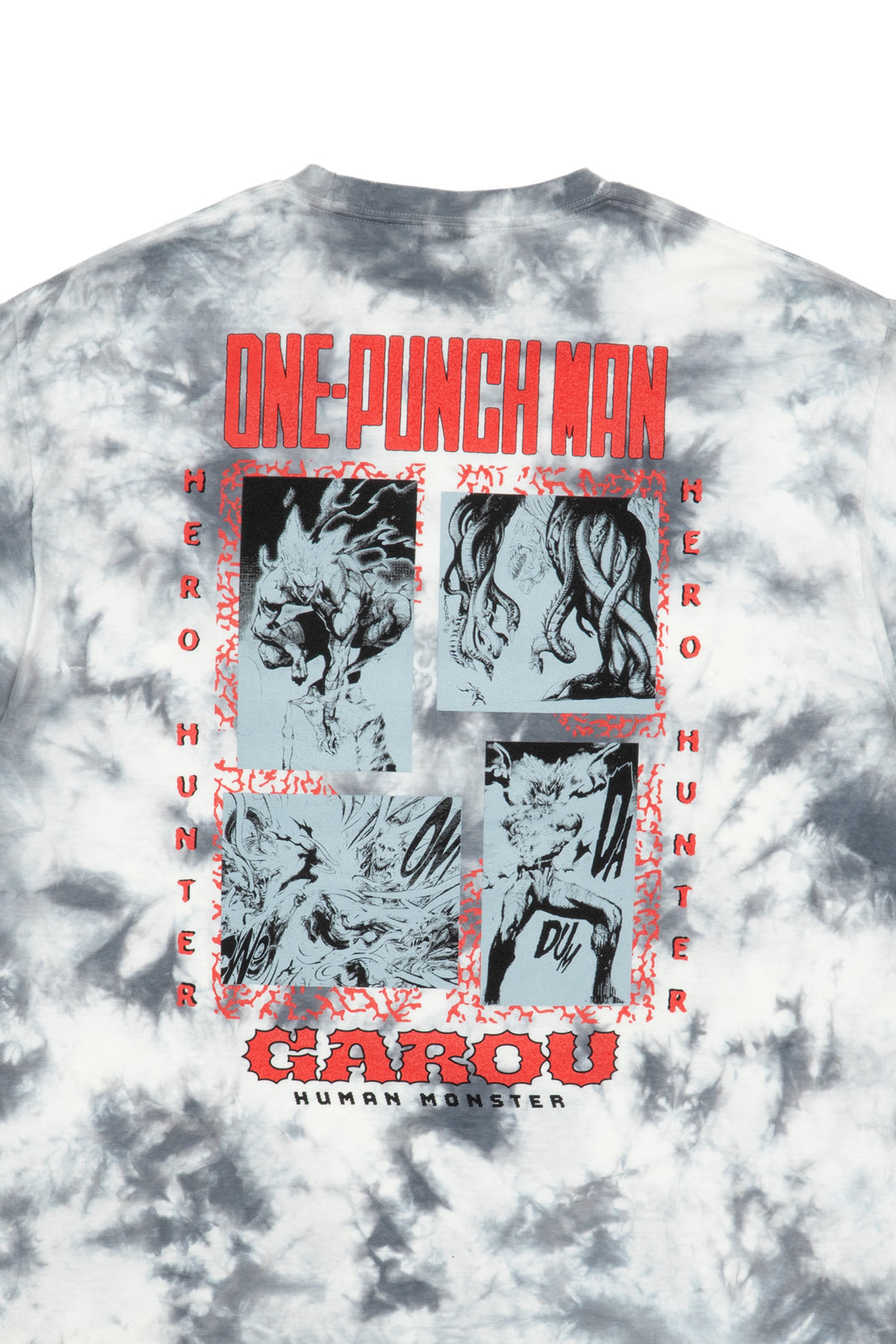 One Punch Man Garou Hunting Tee - Grey Crystal Wash