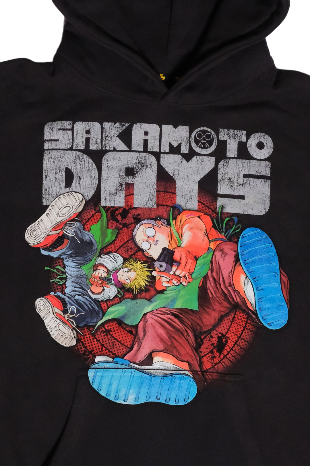 Sakamoto Days Jumbo Print Pullover Hoodie - Bristol Black