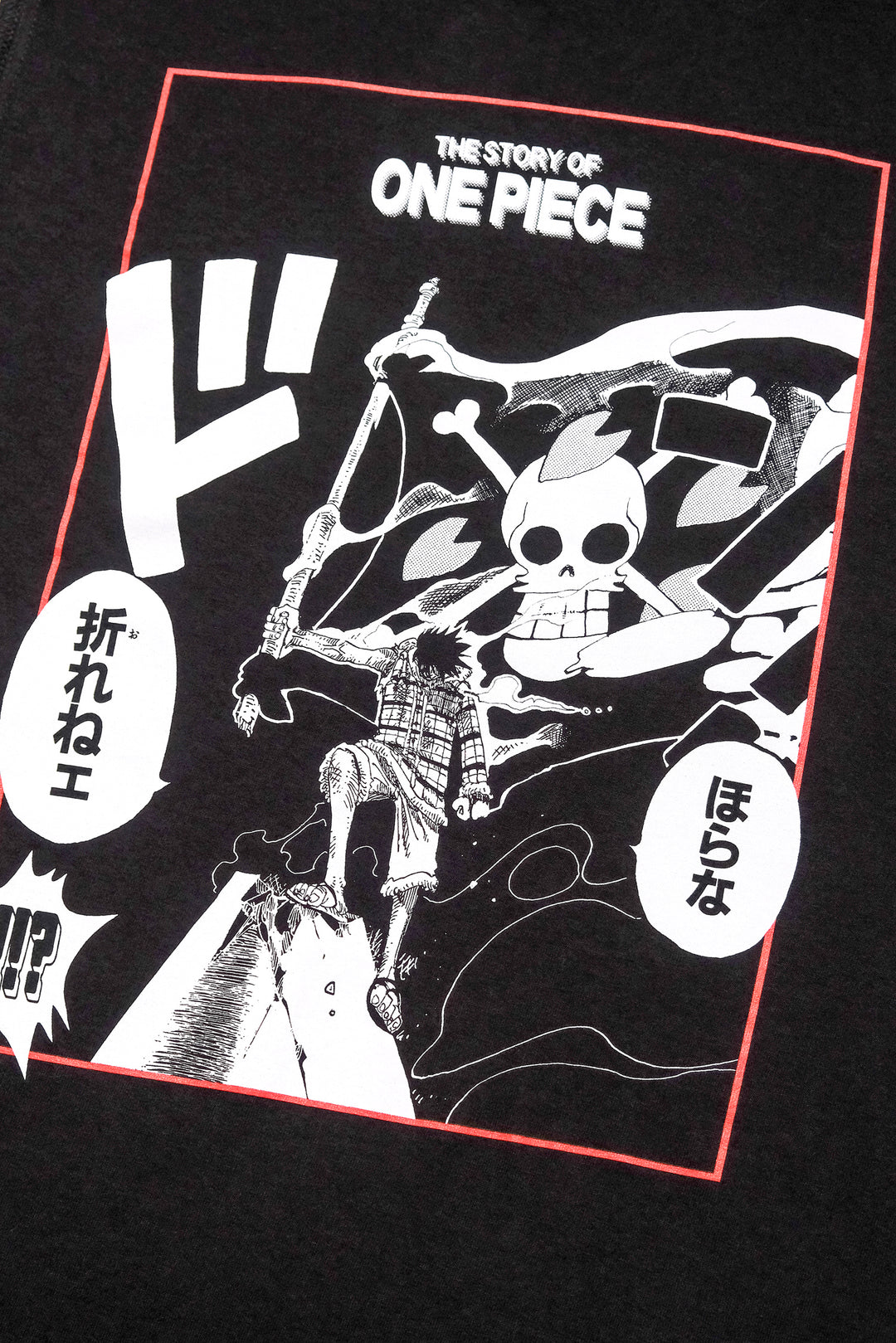 ONE PIECE Luffy Story Sleevless Tee - Black
