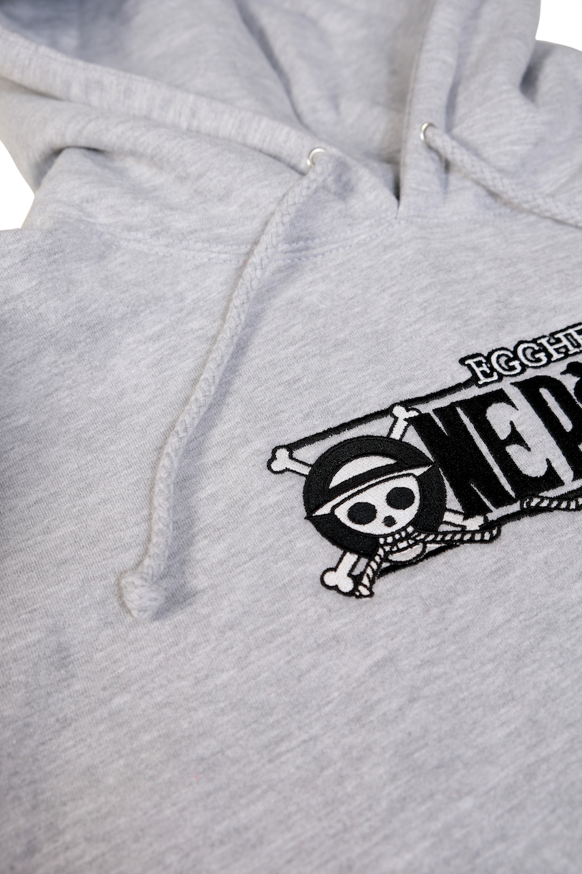 One Piece Egghead Adventures Pullover Hoodie - Grey Heather