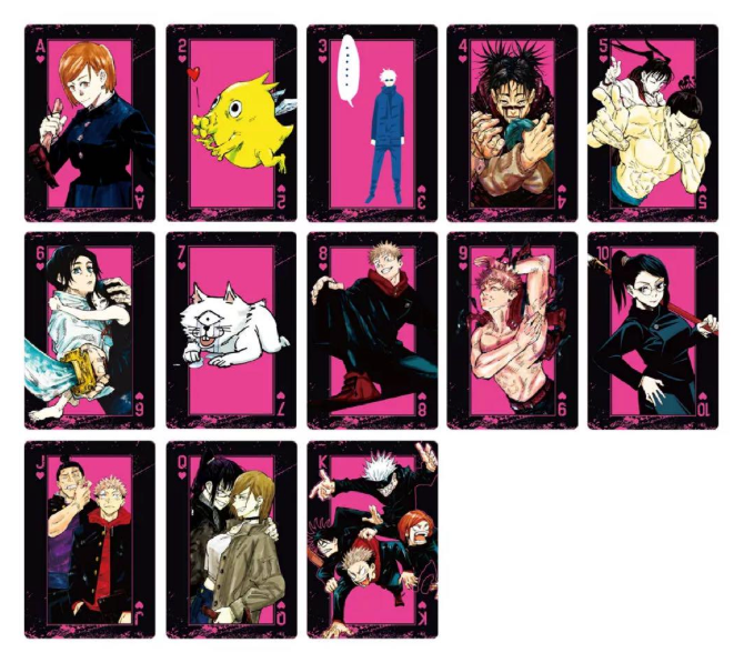 Jujutsu Kaisen Playing Cards