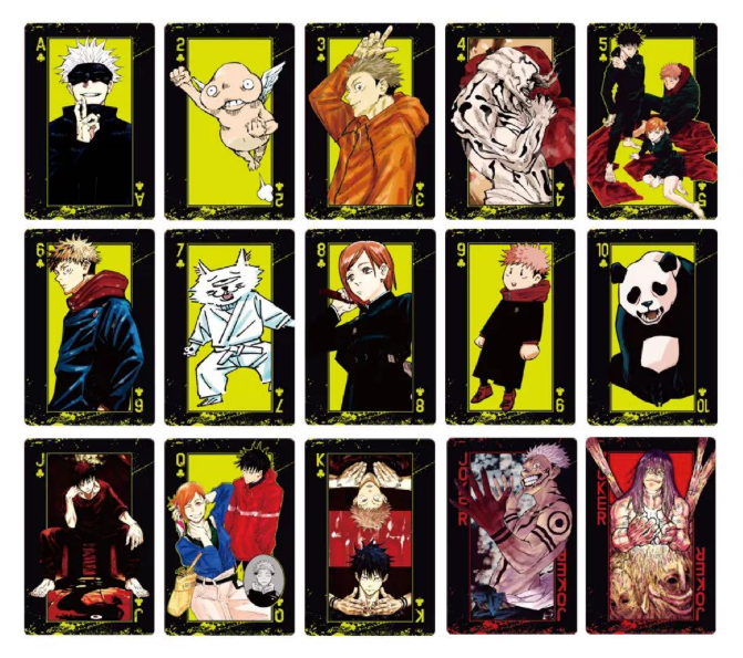 Jujutsu Kaisen Playing Cards