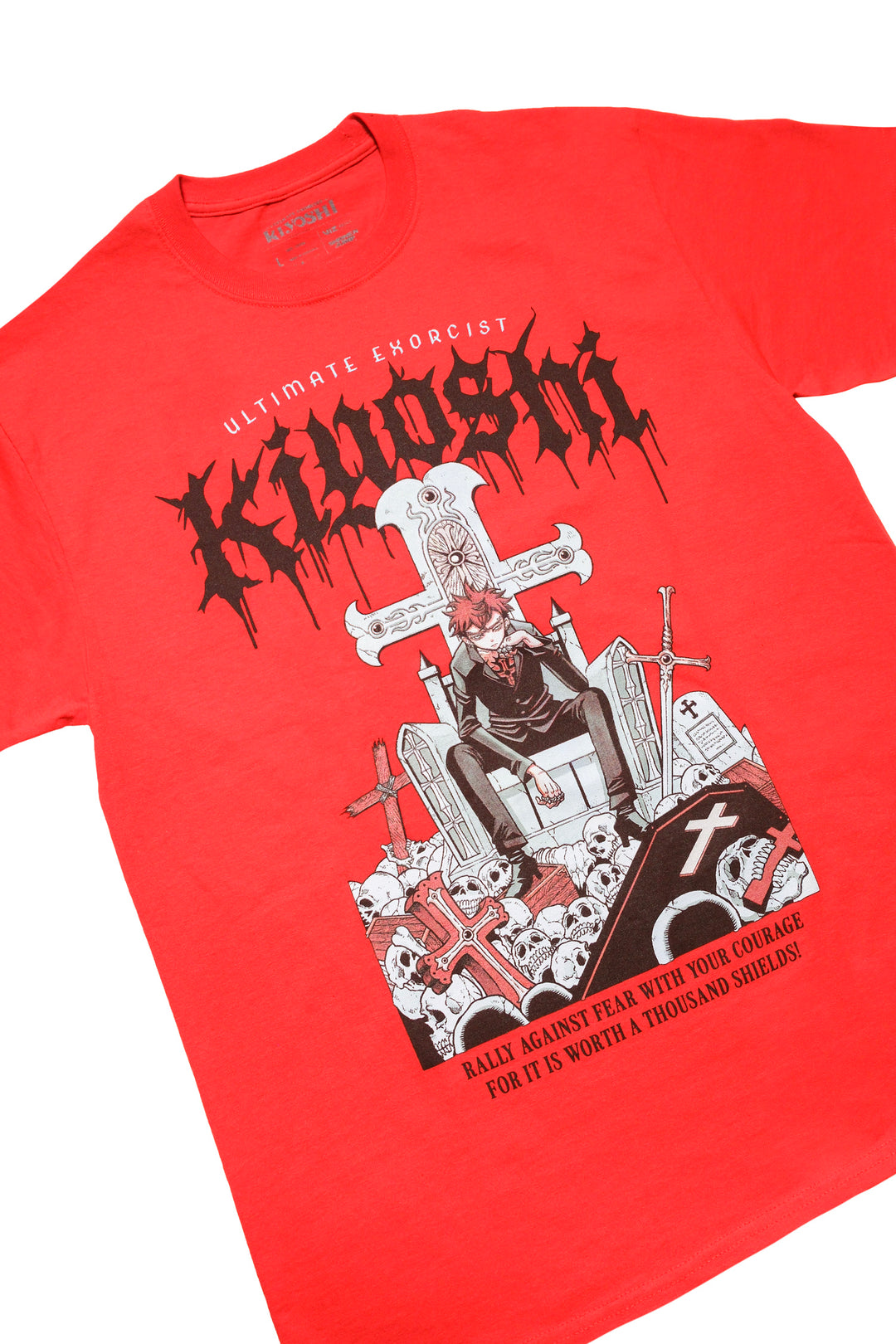 Ultimate Exorcist Kiyoshi Throne Tee - Fiery Red
