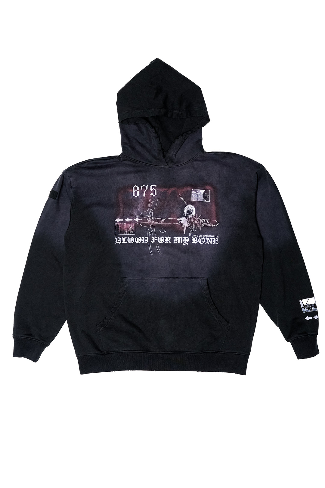 BLEACH Uryu Vs Haschwalth Pullover Hoodie - Potassium Black