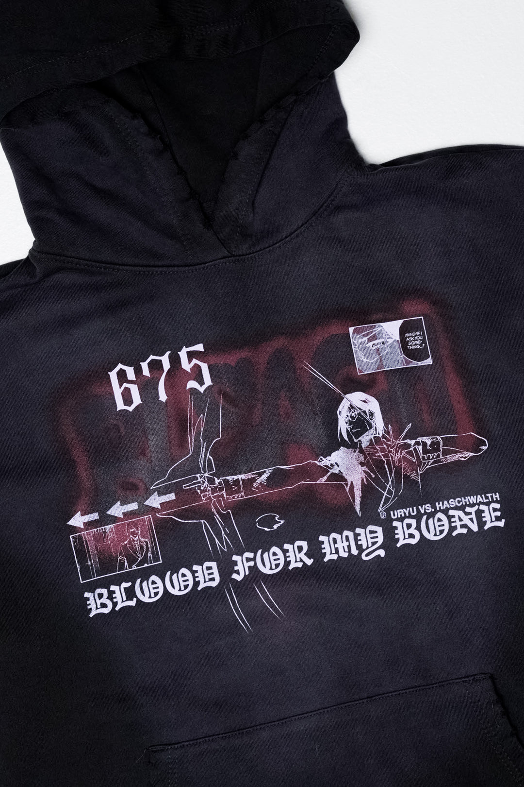 BLEACH Uryu Vs Haschwalth Pullover Hoodie - Potassium Black