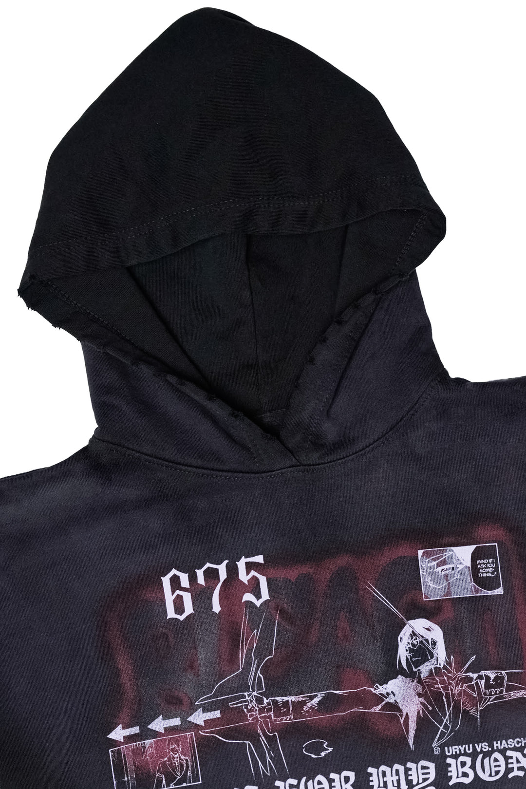 BLEACH Uryu Vs Haschwalth Pullover Hoodie - Potassium Black