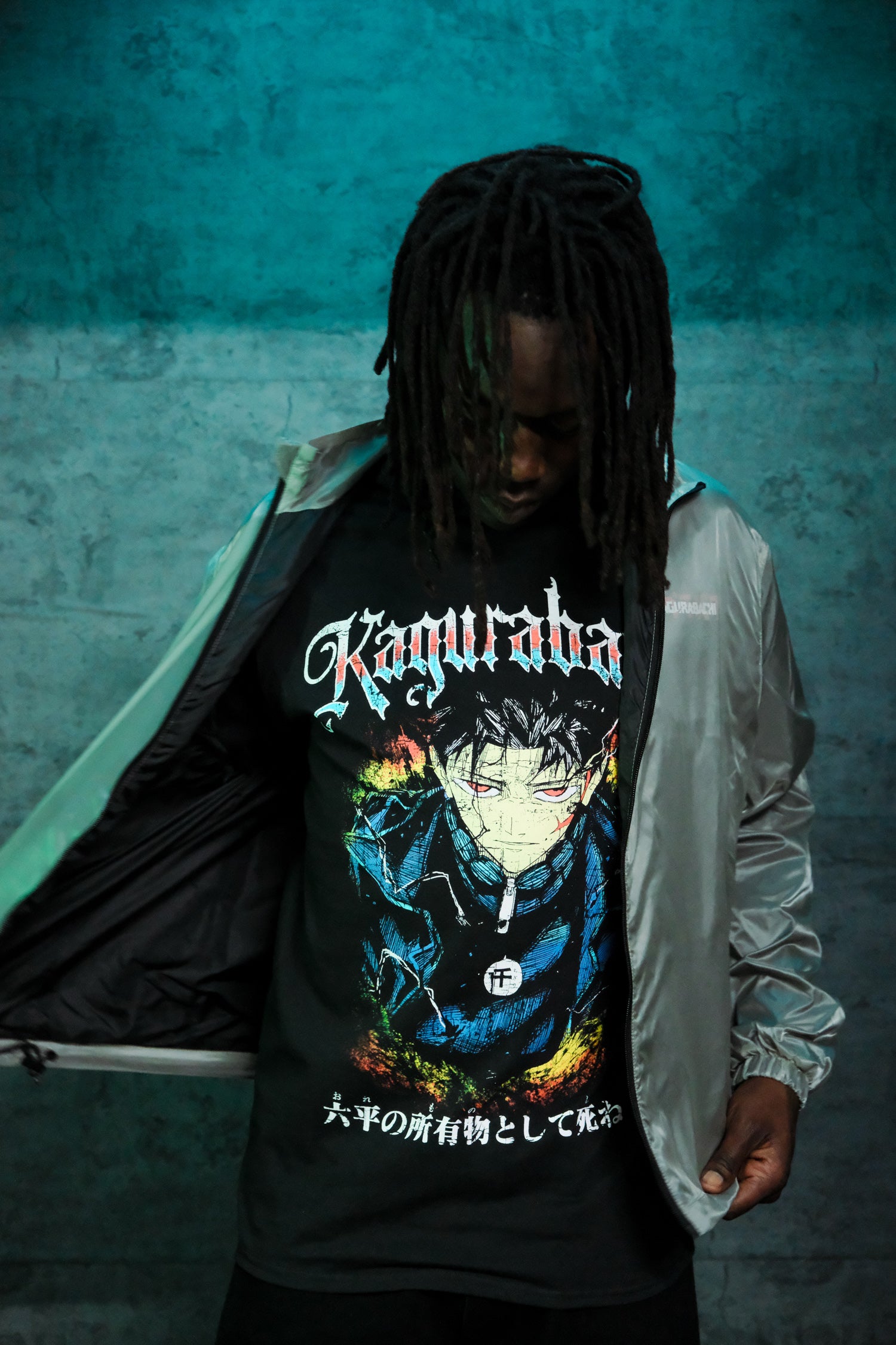 Kagurabachi Ominous Katana Wielder Tee - Black – Shonen Jump Store