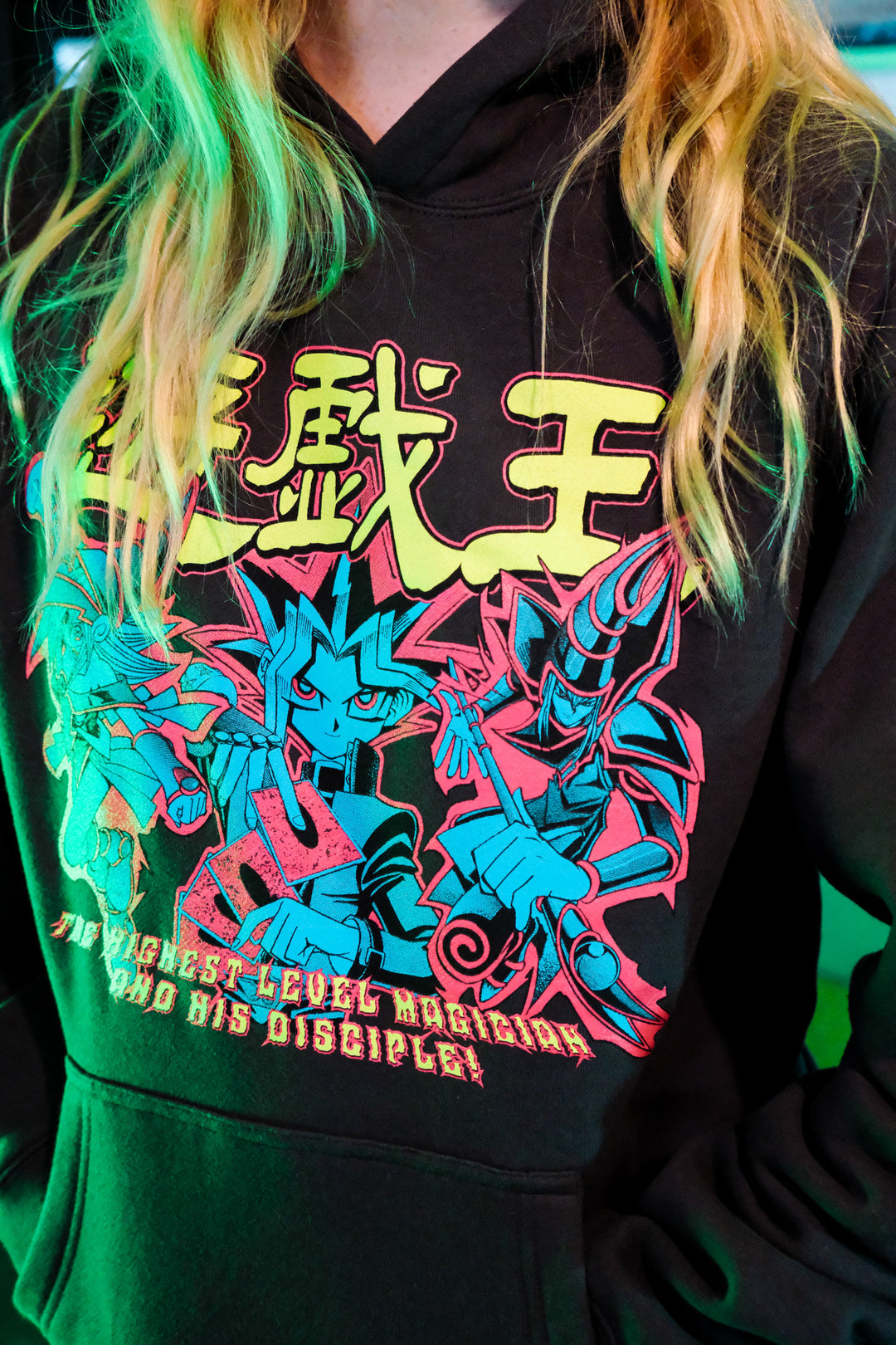 Yu-Gi-Oh! Dark Magicians Pull Over Hoodie - Bristol Black Medium Yu-Gi-Oh! Dark Magicians Pull Over Hoodie - Bristol Black Medium