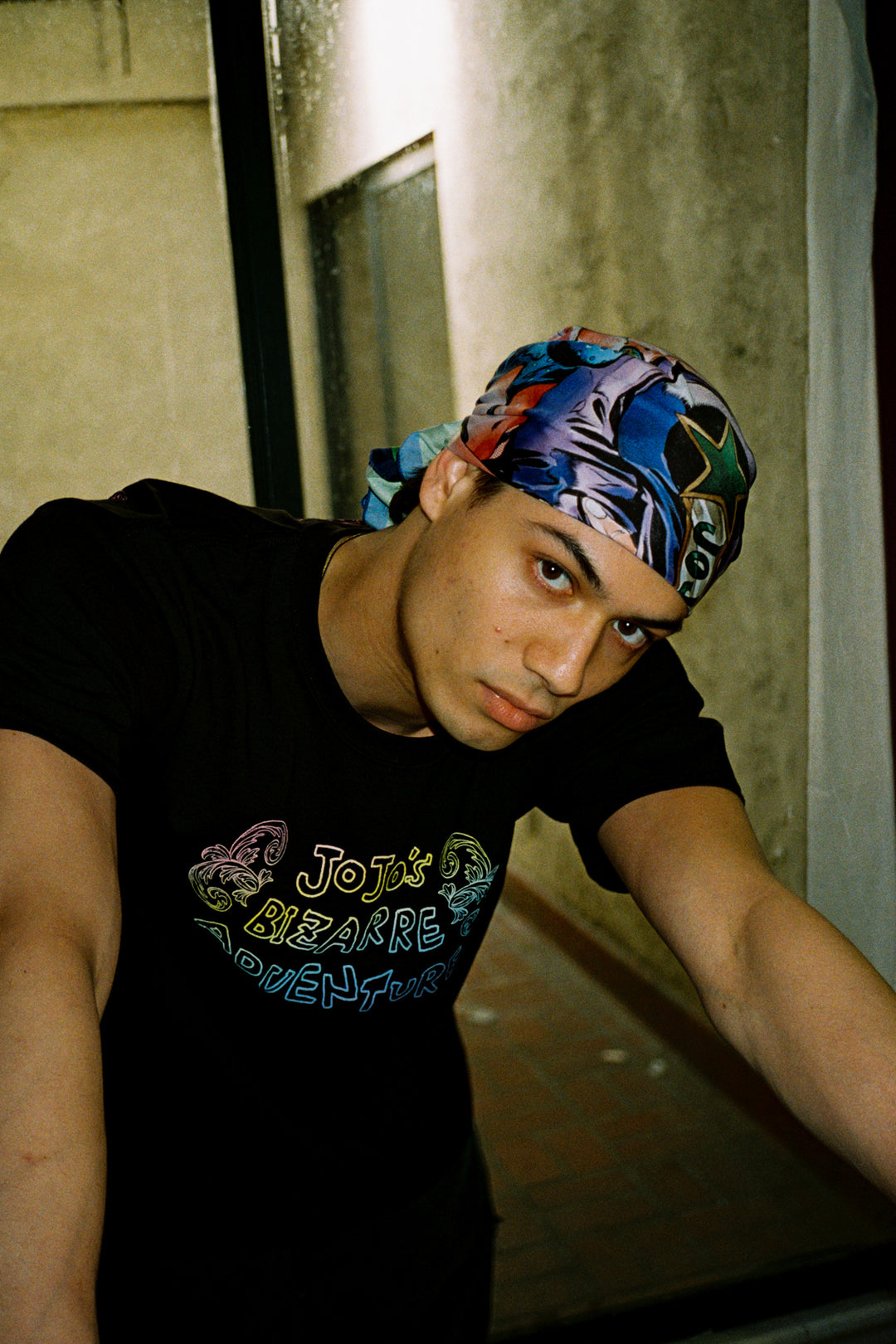 JoJo's Bizarre Adventure: Part 6 Stone Ocean Jolyne Bandana - Green/Purple