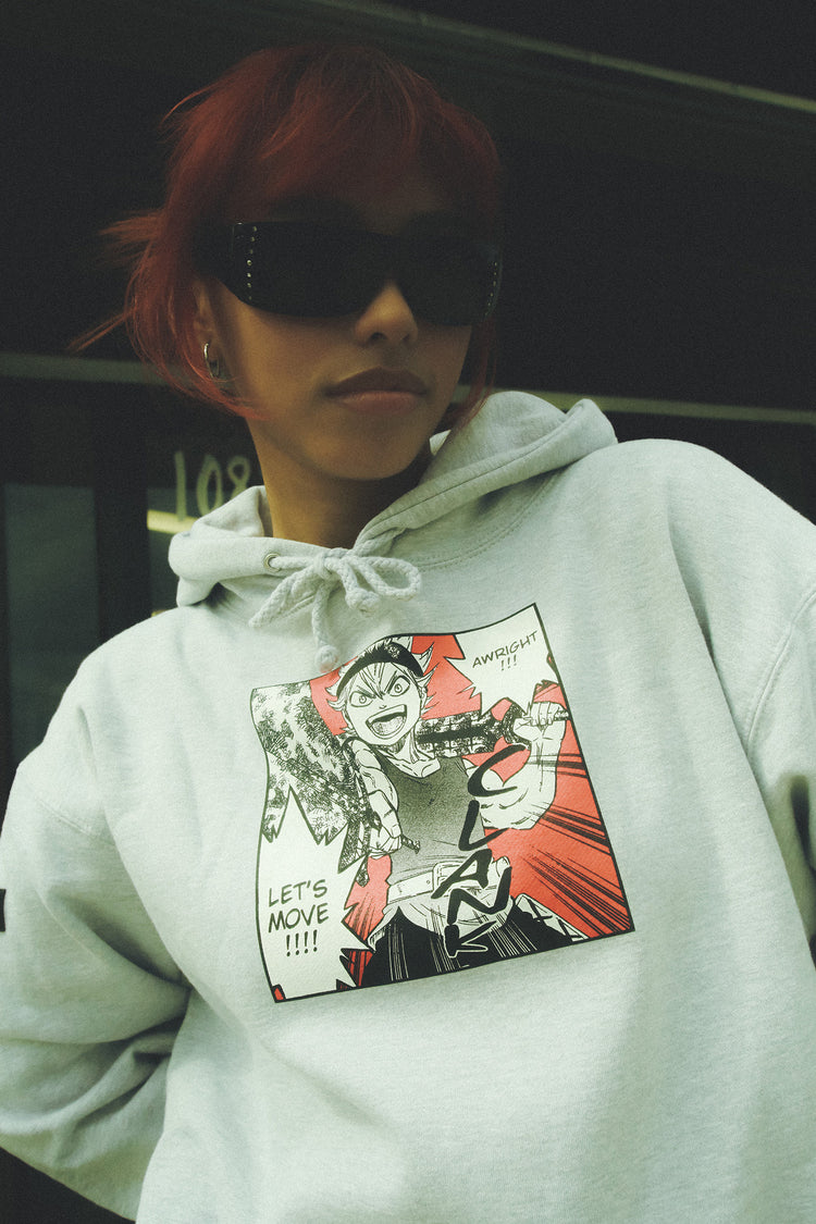 Awright Black Clover Awright!!! Hoodie - Heather Grey – Shonen Jump Store