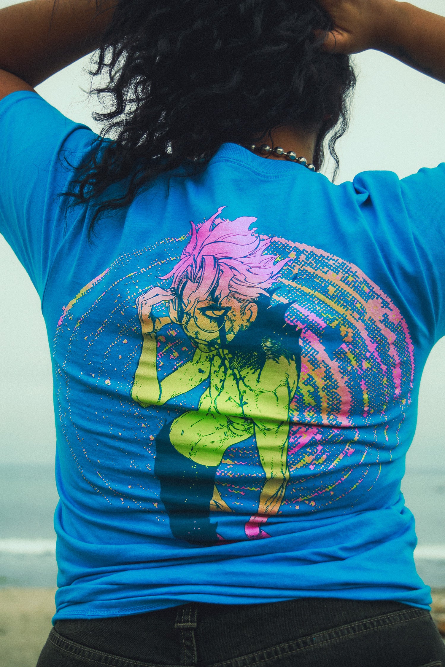 Dan Da Dan Okarun Tee- Sapphire Blue – Shonen Jump Store