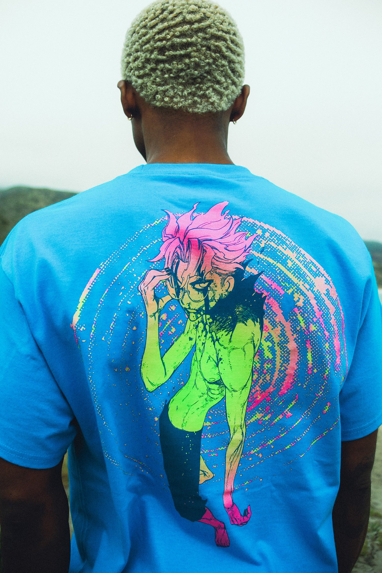 Dan Da Dan Okarun Tee- Sapphire Blue – Shonen Jump Store