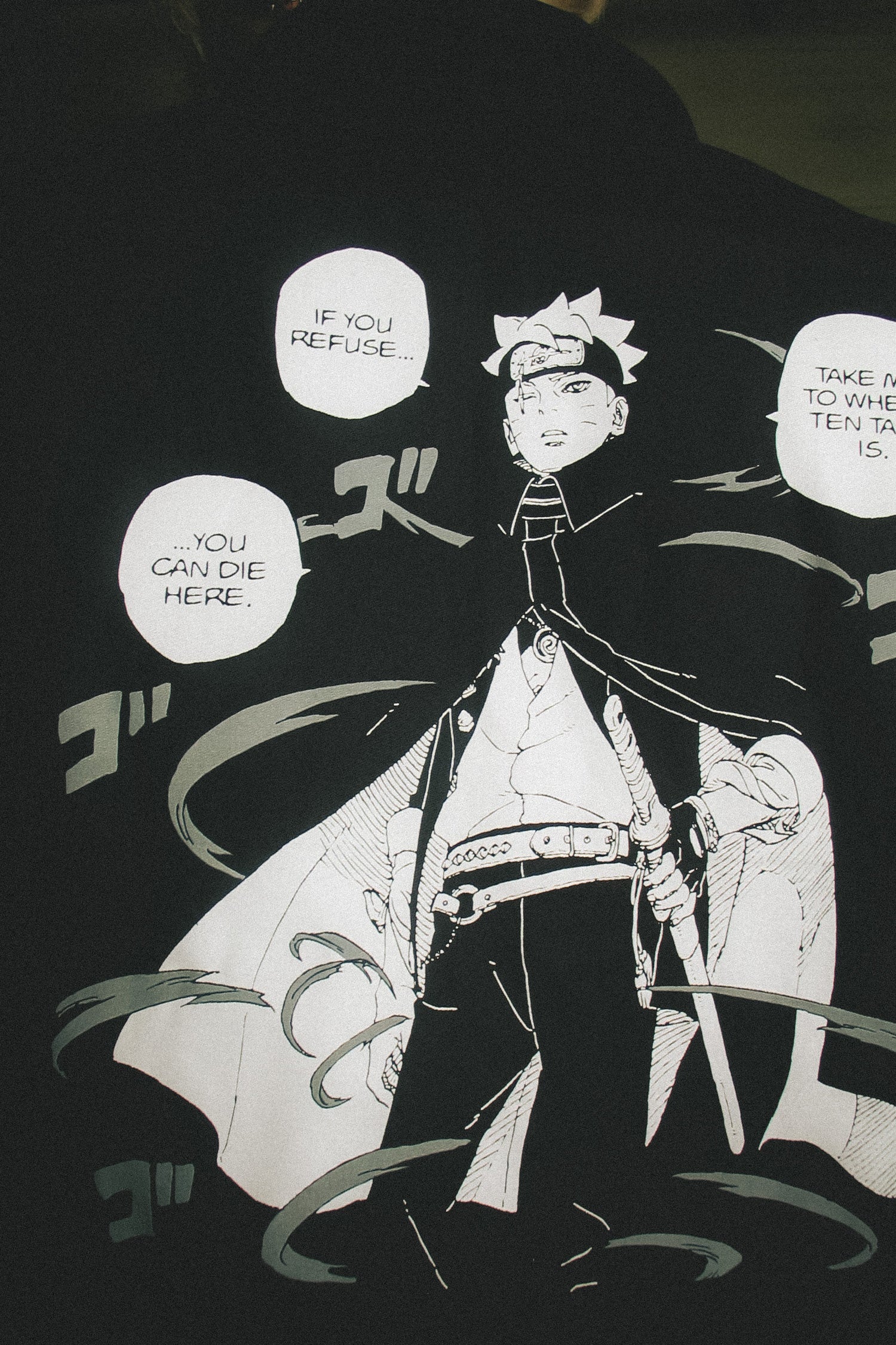 Boruto: Two Blue Vortex Ten Tails Service Jacket - Black