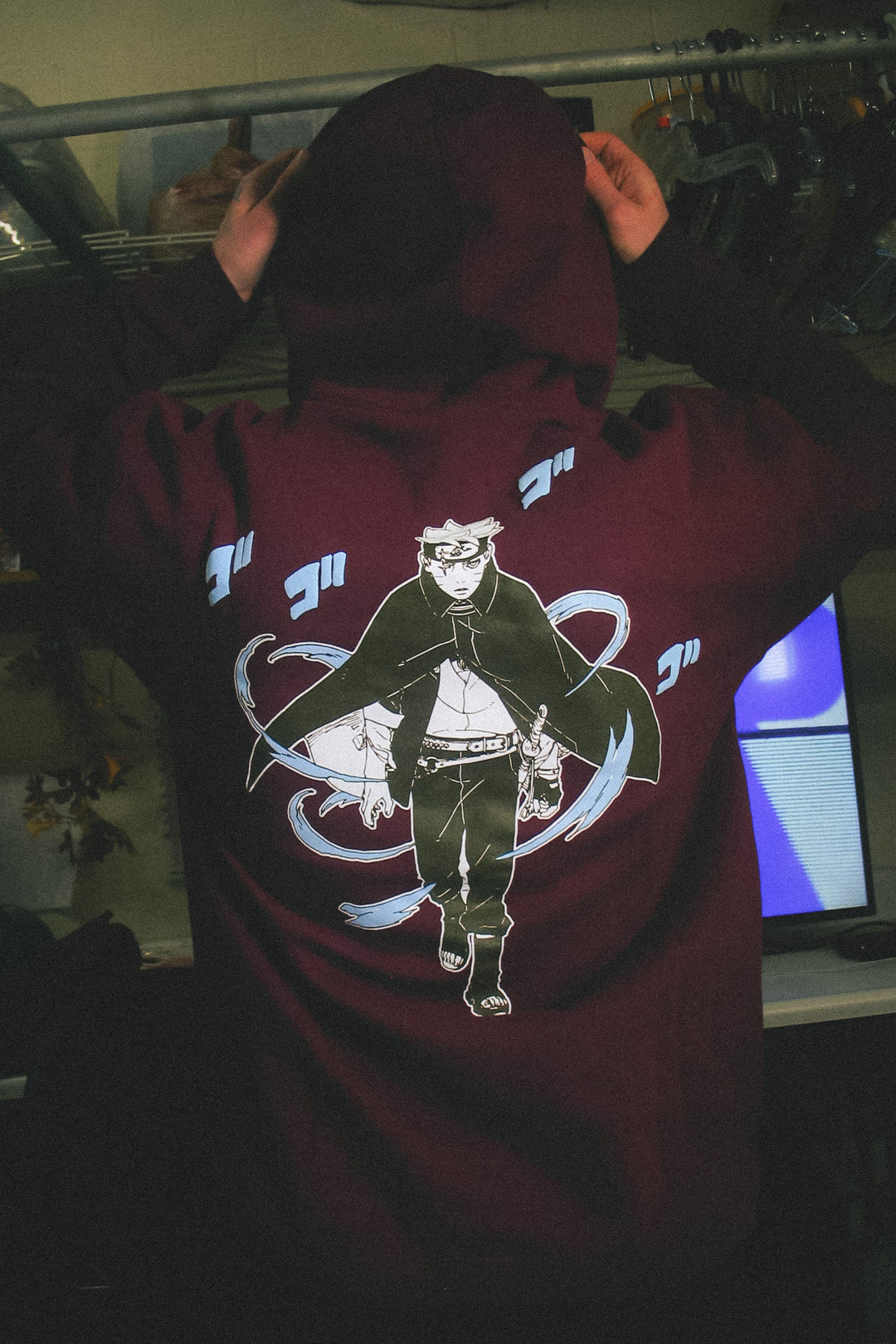 Boruto: Two Blue Vortex No Cure for Idiocy Hoodie - Maroon