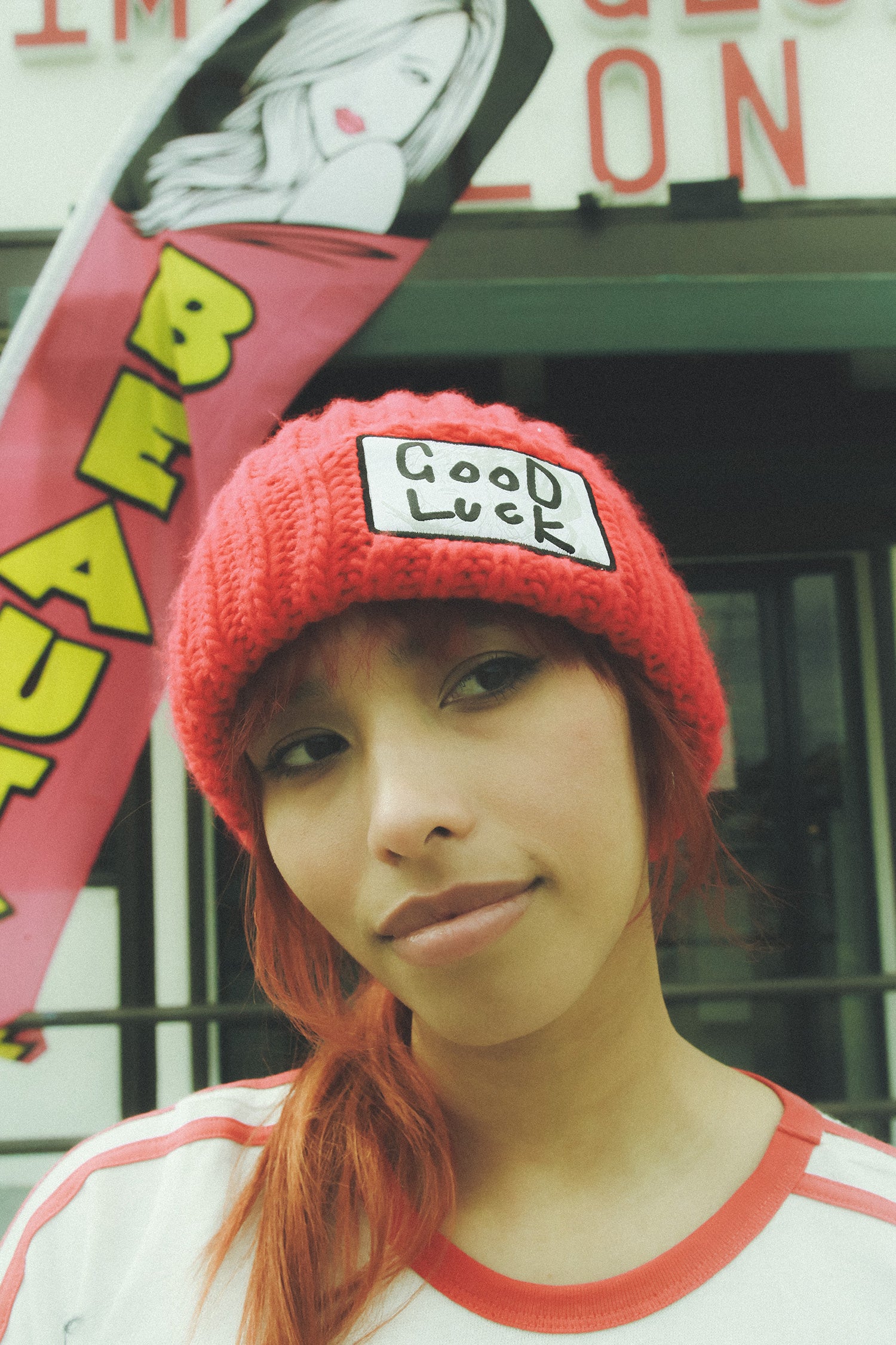 Undead Unluck Good Luck Beanie - Red – Shonen Jump Store