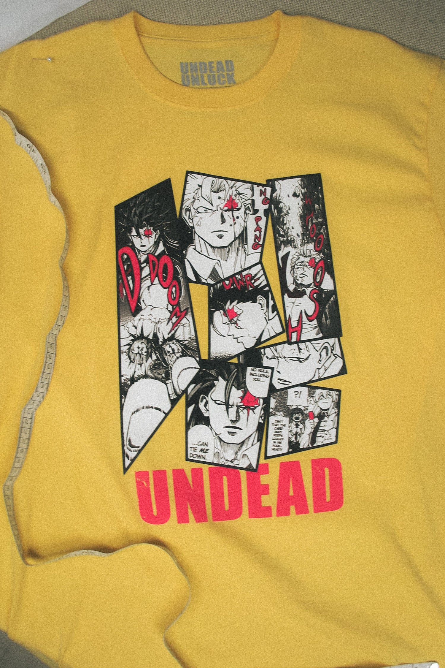 Undead Unluck Victor Arrives Tee - Daffodil Yellow – Shonen Jump Store