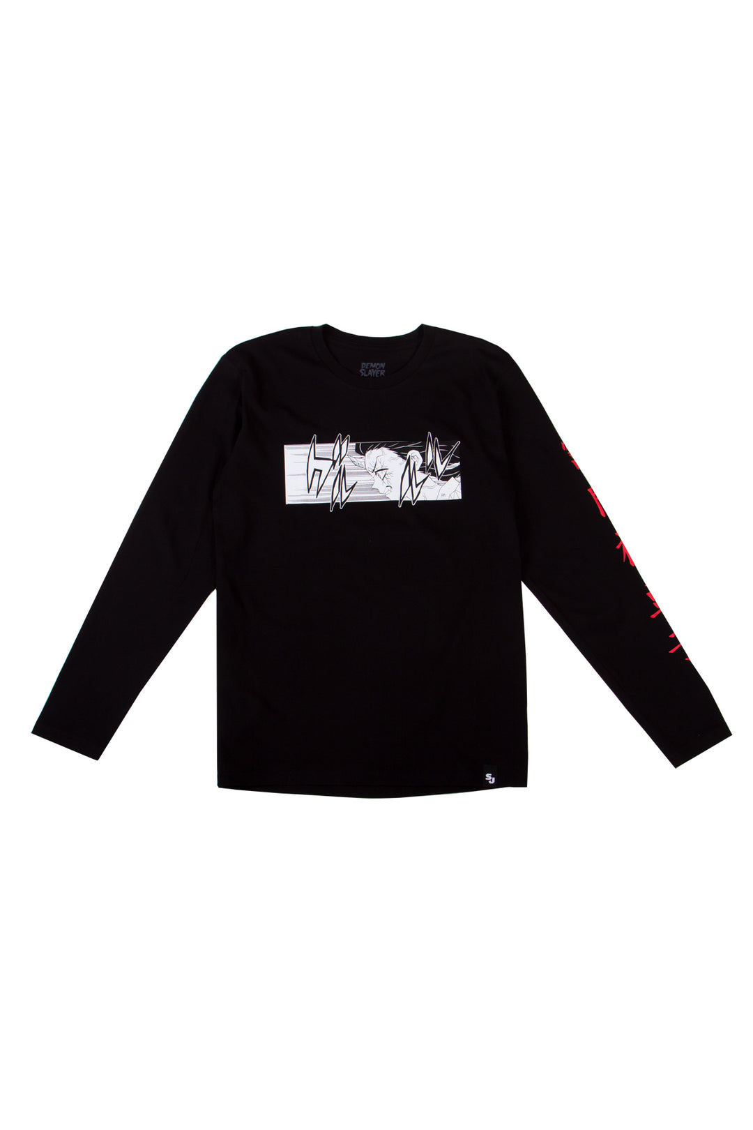 Demon Slayer: Kimetsu no Yaiba Nezuko Long Sleeve Tee - Black