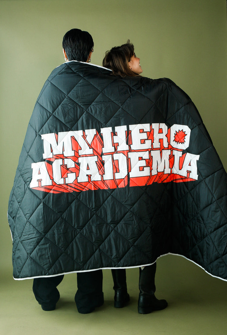 Back with models. MHA Quilted Travel Blanket
